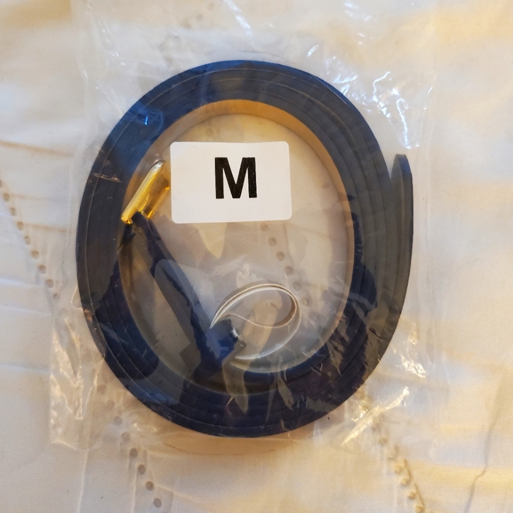 Popsy navy skinny belt